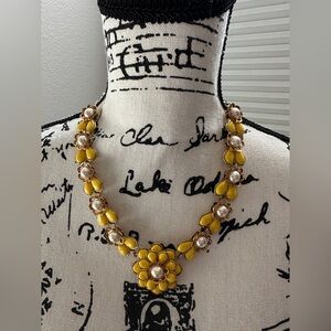 Kate Spade New York Sweet Zinnia Yellow Flower Necklace